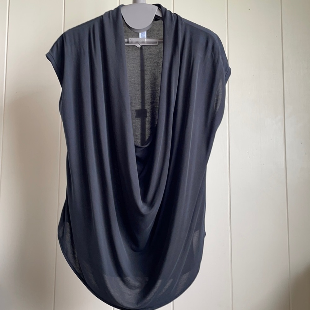 Free Press black low plunge top